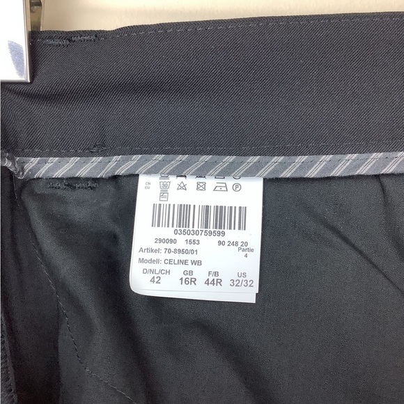 BRAX CELINE WOOL BLEND BLACK TROUSERS - Picture 9 of 15